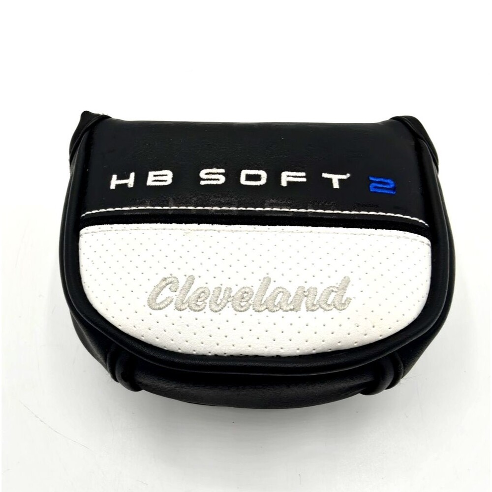 Cleveland HB Soft 2 Putter Headcover Black White Blue Golf Cover - Great Cond